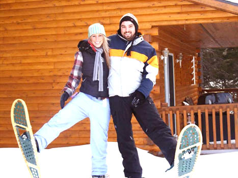 Snowshoeing time at Country Haven
